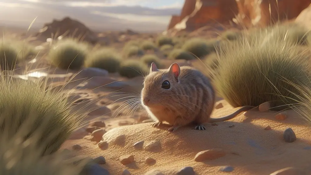 What is a Gerbils Natural Habitat? 1 A gerbil stood on sand with sparse clumps of grass in the desert like landscape. This is the image for the article; What is a gerbils natural habitat